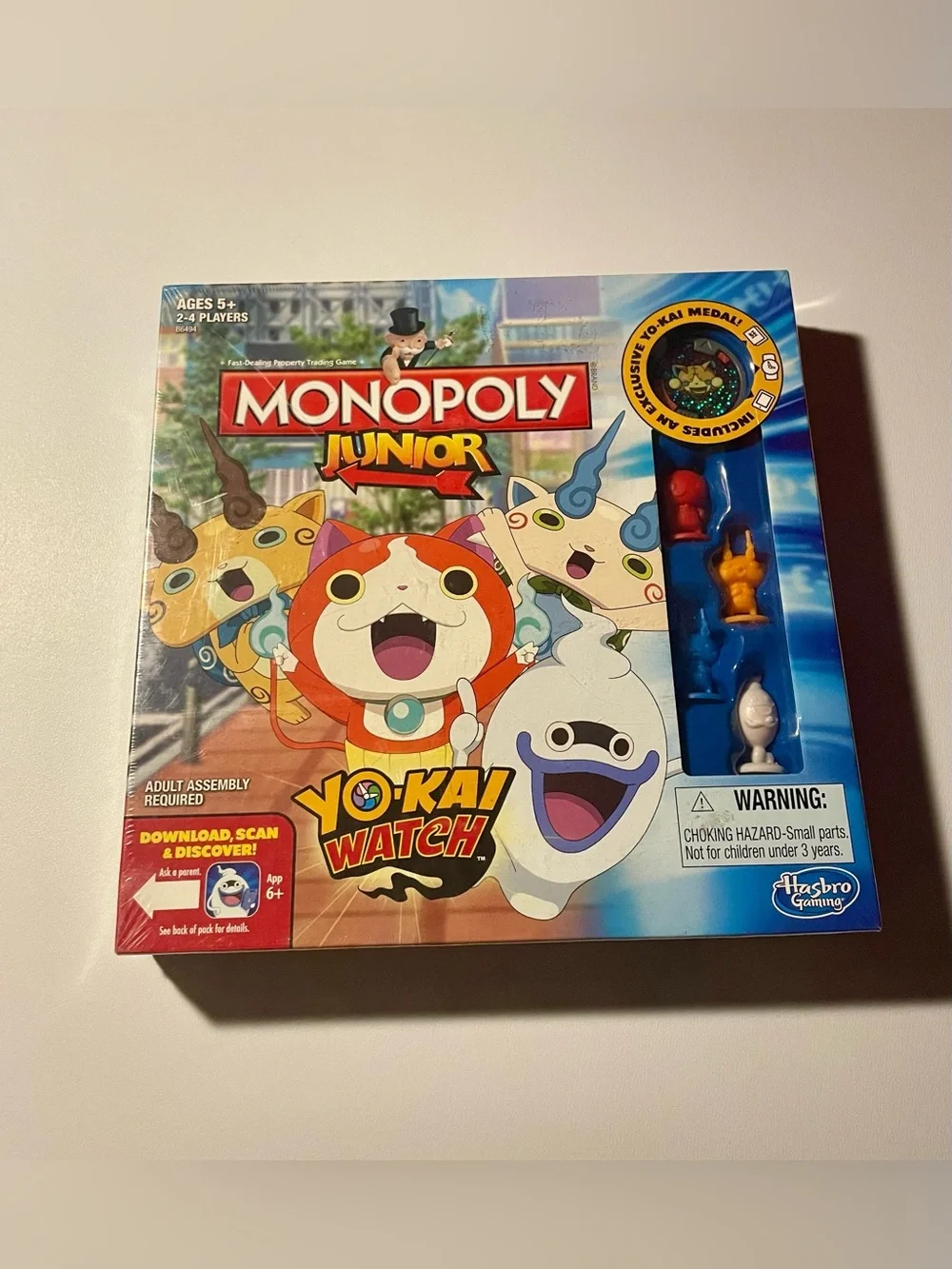 Hasbro Monopoly Junior Yo-Kai Watch Board Game - New Sealed Collectible Colorful